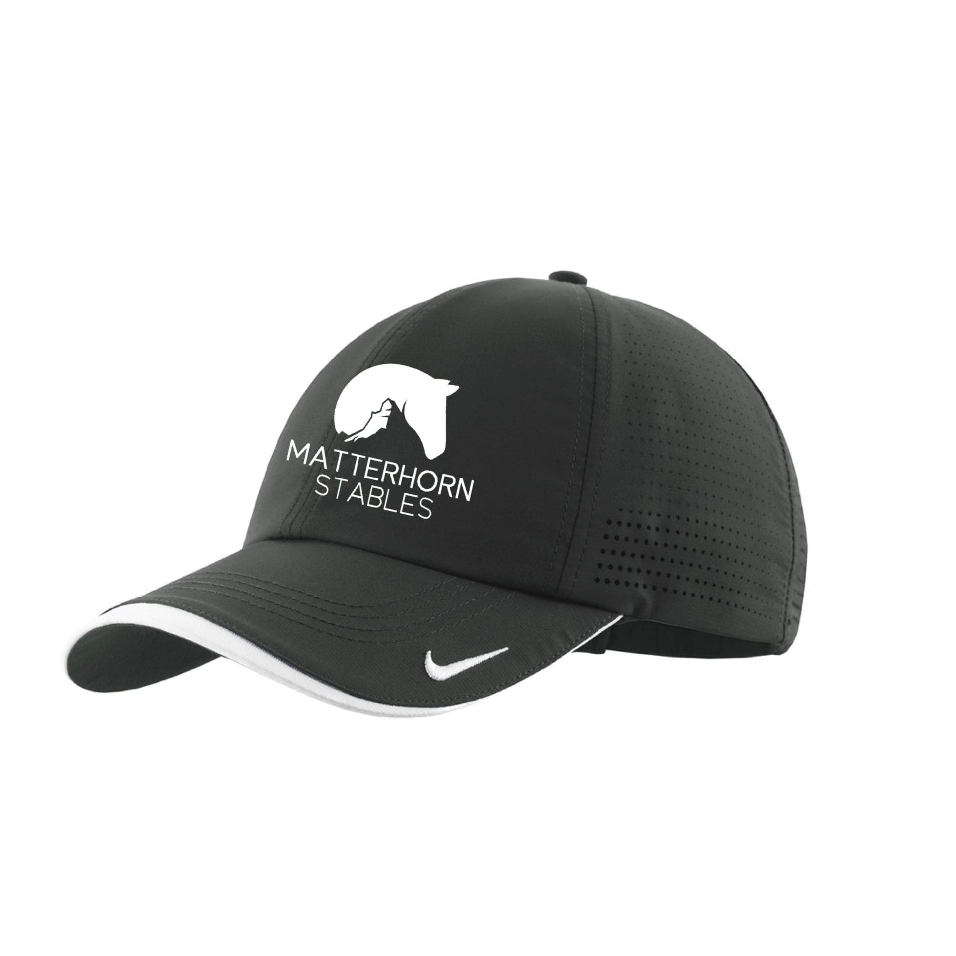 Equestrian Team Apparel Antrocite Grey Matterhorn Stables- Nike Baseball Cap equestrian team apparel online tack store mobile tack store custom farm apparel custom show stable clothing equestrian lifestyle horse show clothing riding clothes Matterhorn Stables- Nike Baseball Cap horses equestrian tack store