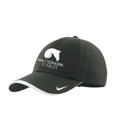 Equestrian Team Apparel Antrocite Grey Matterhorn Stables- Nike Baseball Cap equestrian team apparel online tack store mobile tack store custom farm apparel custom show stable clothing equestrian lifestyle horse show clothing riding clothes Matterhorn Stables- Nike Baseball Cap horses equestrian tack store
