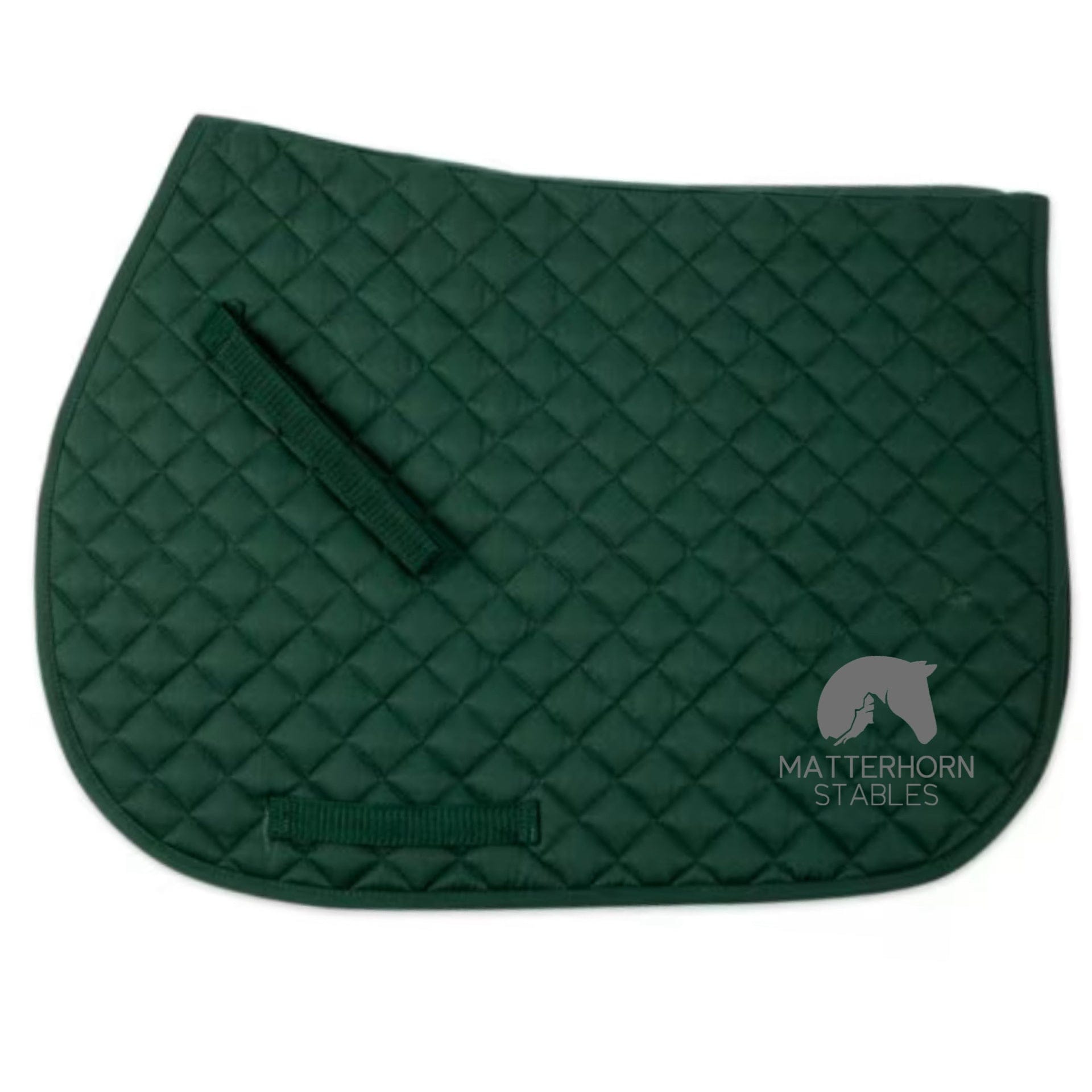Equestrian Team Apparel Green Matterhorn Stables- Saddle Pads equestrian team apparel online tack store mobile tack store custom farm apparel custom show stable clothing equestrian lifestyle horse show clothing riding clothes Matterhorn Stables- Saddle Pads horses equestrian tack store