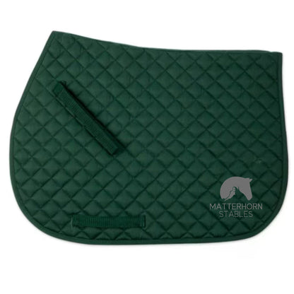 Equestrian Team Apparel Green Matterhorn Stables- Saddle Pads equestrian team apparel online tack store mobile tack store custom farm apparel custom show stable clothing equestrian lifestyle horse show clothing riding clothes Matterhorn Stables- Saddle Pads horses equestrian tack store
