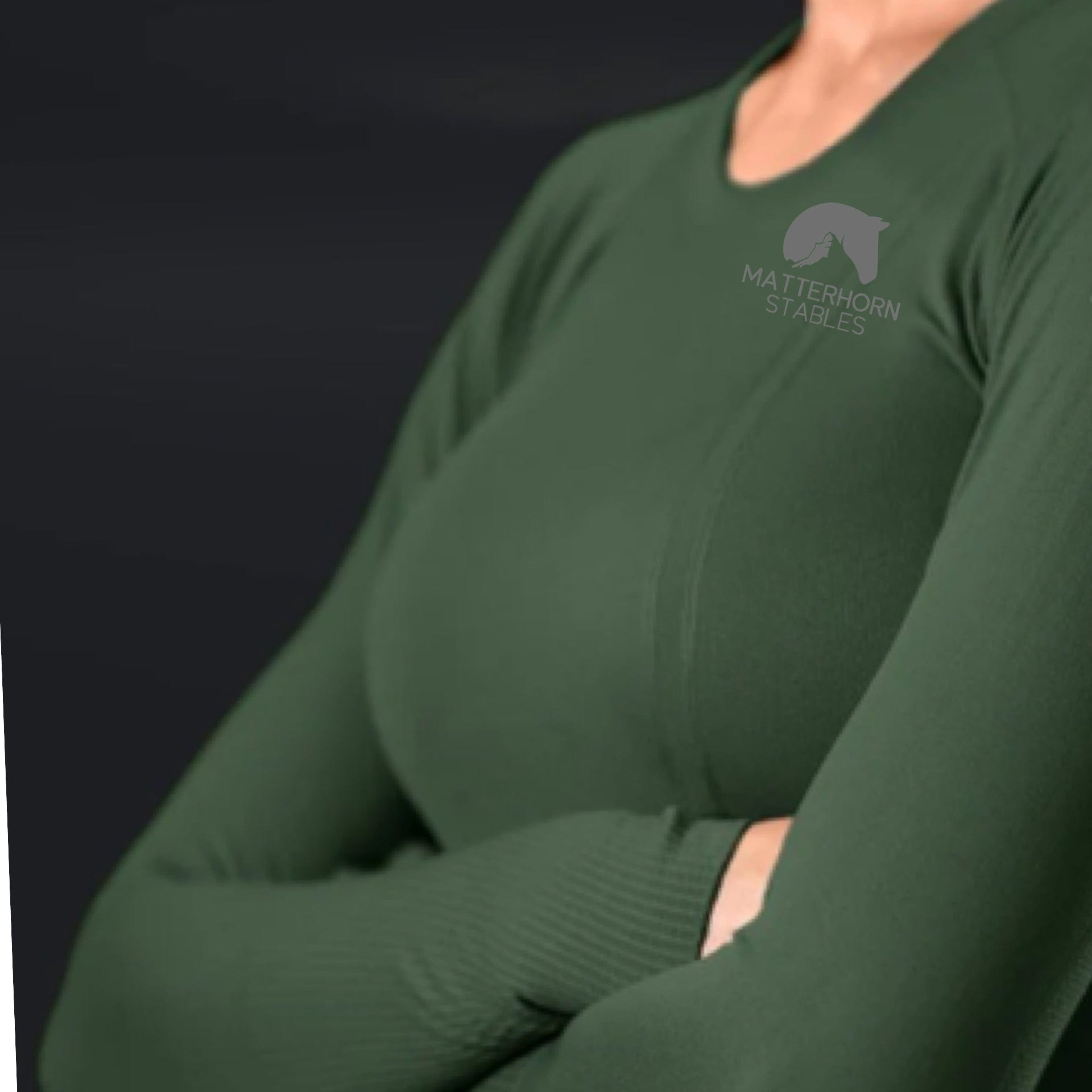 Equestrian Team Apparel Green / XS / Long Sleeve Matterhorn Stables- Tech Shirts equestrian team apparel online tack store mobile tack store custom farm apparel custom show stable clothing equestrian lifestyle horse show clothing riding clothes Matterhorn Stables- Tech Shirts horses equestrian tack store