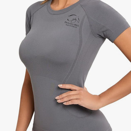 Equestrian Team Apparel XS / Long Sleeve / Grey Donato Hill Equestrian- Tech Shirts equestrian team apparel online tack store mobile tack store custom farm apparel custom show stable clothing equestrian lifestyle horse show clothing riding clothes Donato Hill Equestrian- Tech Shirts horses equestrian tack store