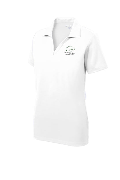 Equestrian Team Apparel XS / Ladies / White Donato Hill Equestrian- Polo Shirts equestrian team apparel online tack store mobile tack store custom farm apparel custom show stable clothing equestrian lifestyle horse show clothing riding clothes Donato Hill Equestrian- Polo Shirts horses equestrian tack store