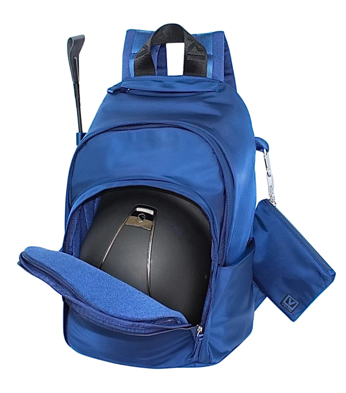 Veltri Backpacks Veltri- Helmet Backpack (Bright Navy/Silver Smiley Face) equestrian team apparel online tack store mobile tack store custom farm apparel custom show stable clothing equestrian lifestyle horse show clothing riding clothes horses equestrian tack store