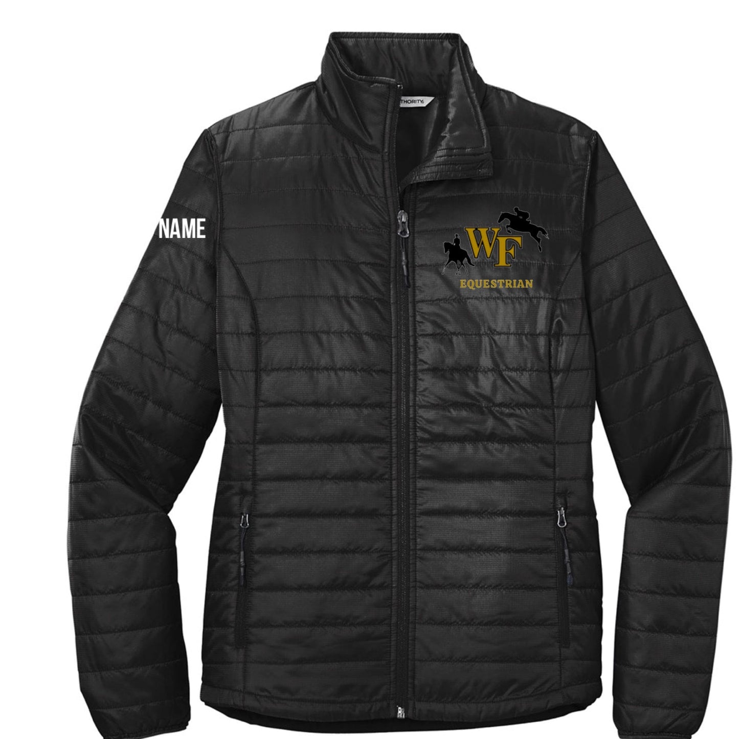 Equestrian Team Apparel WFU Equestrian- Puffy Jacket equestrian team apparel online tack store mobile tack store custom farm apparel custom show stable clothing equestrian lifestyle horse show clothing riding clothes WFU Equestrian- Puffy Jacket horses equestrian tack store