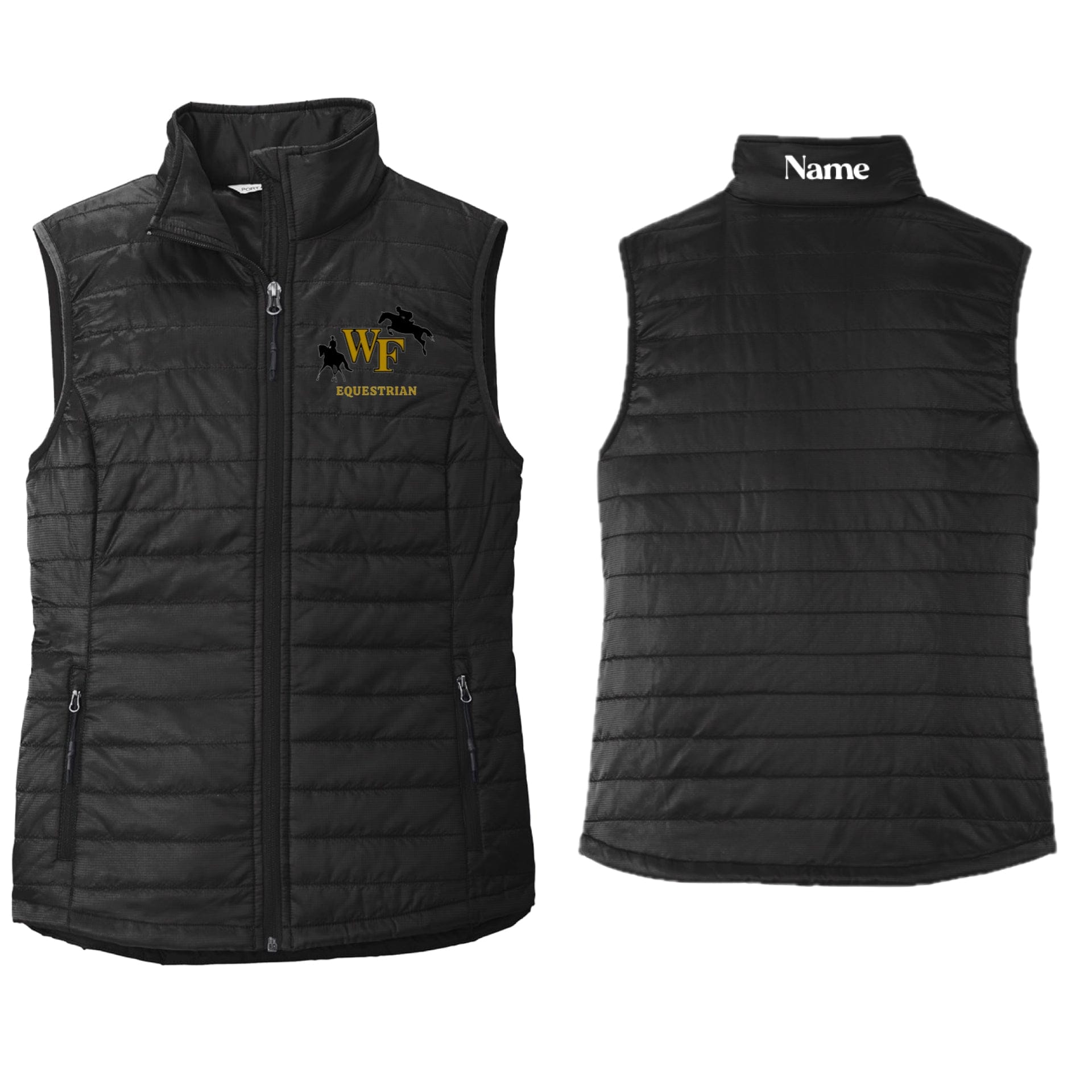 Equestrian Team Apparel WFU Equestrian- Puffy Vest equestrian team apparel online tack store mobile tack store custom farm apparel custom show stable clothing equestrian lifestyle horse show clothing riding clothes WFU Equestrian- Puffy Vest horses equestrian tack store