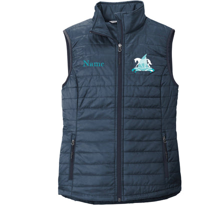 Equestrian Team Apparel Sea Hunter Farm- Puffy Jacket or Vest equestrian team apparel online tack store mobile tack store custom farm apparel custom show stable clothing equestrian lifestyle horse show clothing riding clothes Sea Hunter Farm- Puffy Jacket or Vest horses equestrian tack store