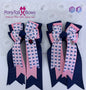 PonyTail Bows 3" Tails PonyTail Bows- Pink Navy Anchors equestrian team apparel online tack store mobile tack store custom farm apparel custom show stable clothing equestrian lifestyle horse show clothing riding clothes PonyTail Bows | Equestrian Hair Accessories horses equestrian tack store