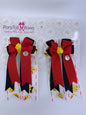 PonyTail Bows 3" Tails PonyTail Bows- Emoji-Red/Black equestrian team apparel online tack store mobile tack store custom farm apparel custom show stable clothing equestrian lifestyle horse show clothing riding clothes PonyTail Bows | Equestrian Hair Accessories horses equestrian tack store