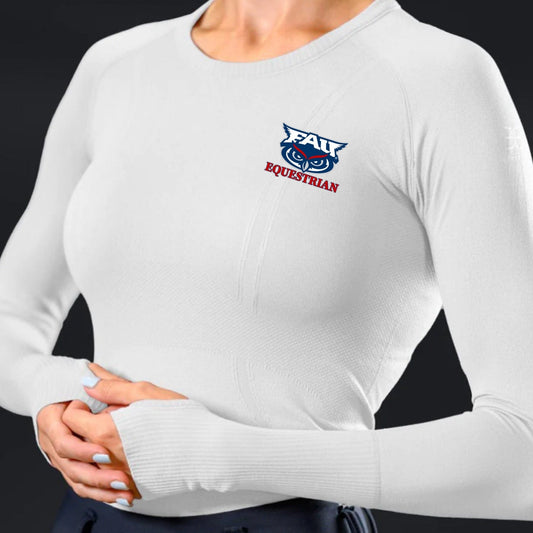 Equestrian Team Apparel Custom Shirts FAU Ladies Tech Shirts equestrian team apparel online tack store mobile tack store custom farm apparel custom show stable clothing equestrian lifestyle horse show clothing riding clothes horses equestrian tack store