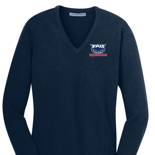 Equestrian Team Apparel Custom Shirts FAU V Neck Sweater equestrian team apparel online tack store mobile tack store custom farm apparel custom show stable clothing equestrian lifestyle horse show clothing riding clothes horses equestrian tack store