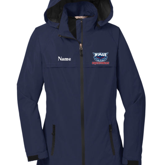 Equestrian Team Apparel Custom Shirts FAU Raincoat equestrian team apparel online tack store mobile tack store custom farm apparel custom show stable clothing equestrian lifestyle horse show clothing riding clothes horses equestrian tack store