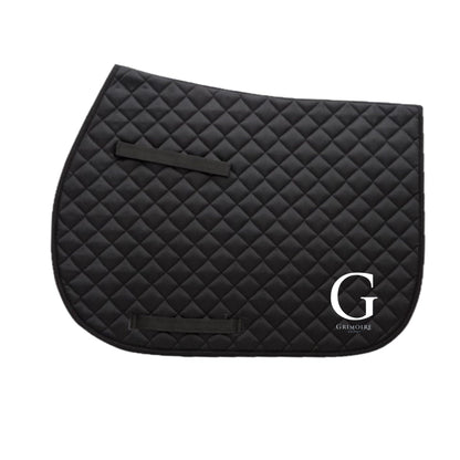 Equestrian Team Apparel Black / Horse Grimoire D'Elphen- Saddle Pad equestrian team apparel online tack store mobile tack store custom farm apparel custom show stable clothing equestrian lifestyle horse show clothing riding clothes Grimoire D'Elphen- Saddle Pad horses equestrian tack store