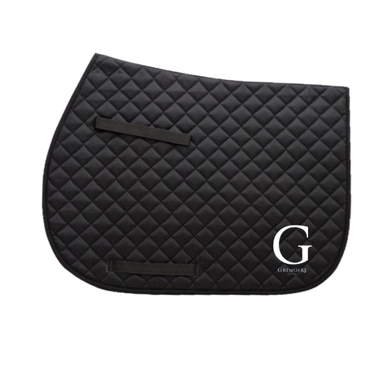 Equestrian Team Apparel Black / Horse Grimoire D'Elphen- Saddle Pad equestrian team apparel online tack store mobile tack store custom farm apparel custom show stable clothing equestrian lifestyle horse show clothing riding clothes Grimoire D'Elphen- Saddle Pad horses equestrian tack store