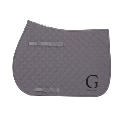 Equestrian Team Apparel Grey / Horse Grimoire D'Elphen- Saddle Pad equestrian team apparel online tack store mobile tack store custom farm apparel custom show stable clothing equestrian lifestyle horse show clothing riding clothes Grimoire D'Elphen- Saddle Pad horses equestrian tack store