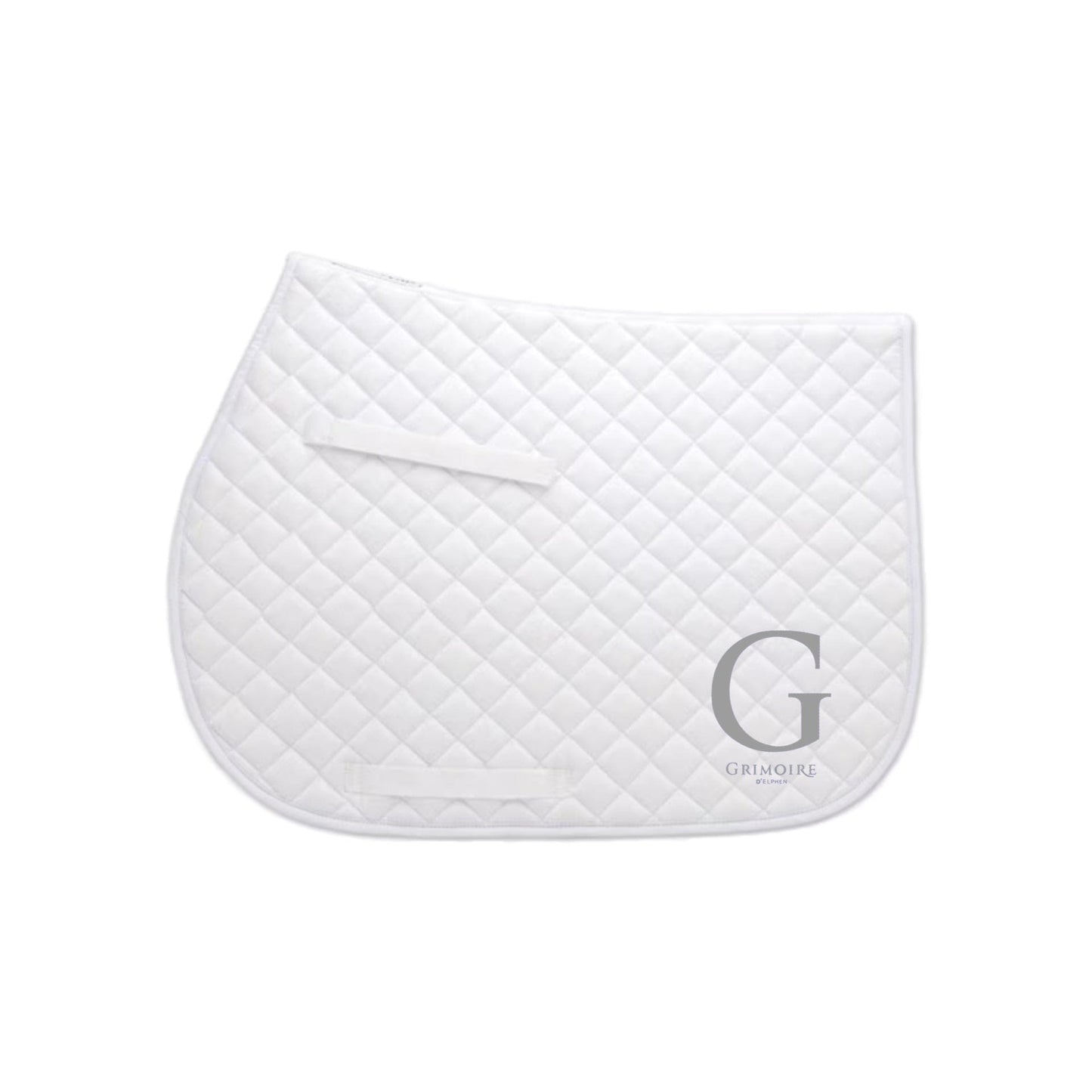 Equestrian Team Apparel White / Horse Grimoire D'Elphen- Saddle Pad equestrian team apparel online tack store mobile tack store custom farm apparel custom show stable clothing equestrian lifestyle horse show clothing riding clothes Grimoire D'Elphen- Saddle Pad horses equestrian tack store
