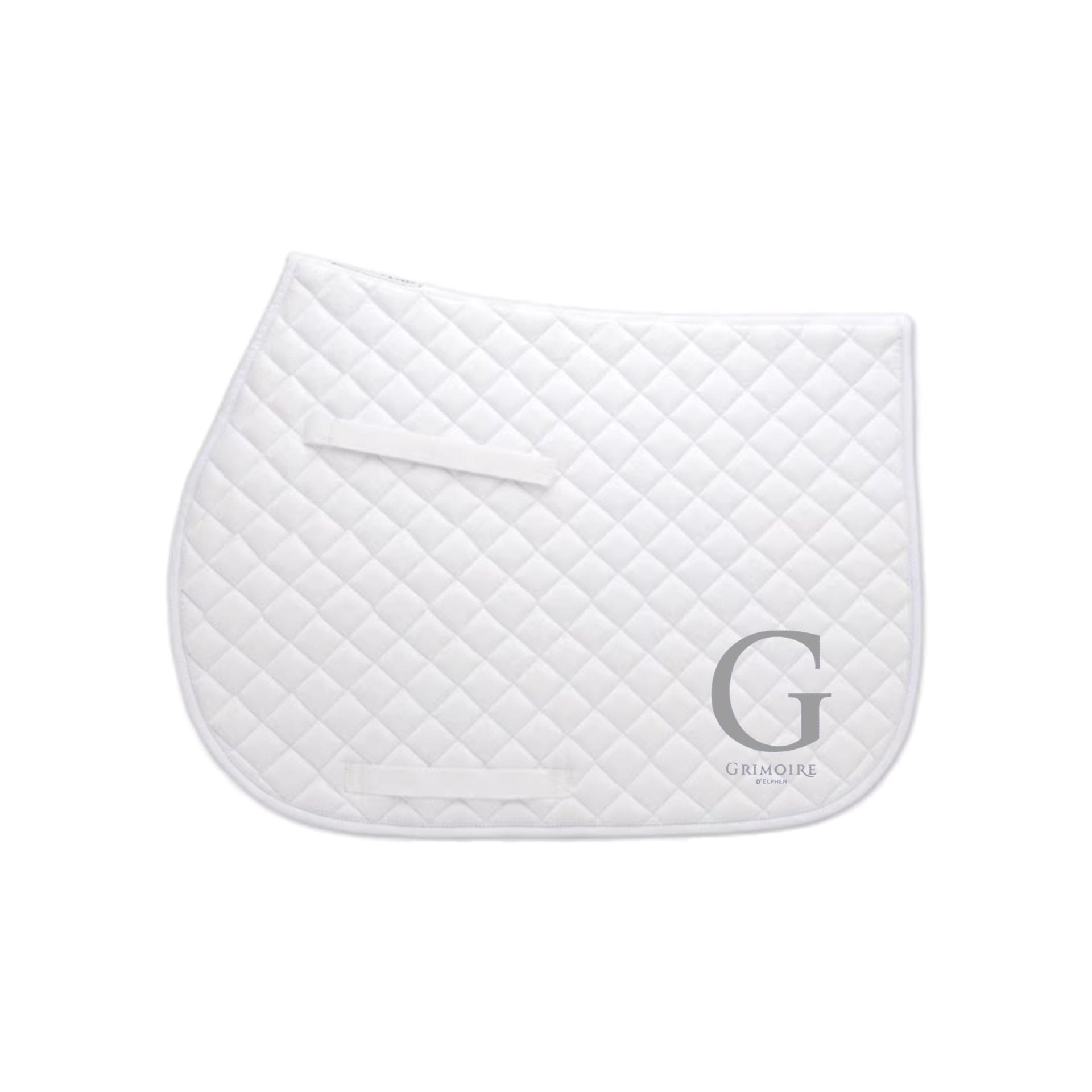 Equestrian Team Apparel White / Horse Grimoire D'Elphen- Saddle Pad equestrian team apparel online tack store mobile tack store custom farm apparel custom show stable clothing equestrian lifestyle horse show clothing riding clothes Grimoire D'Elphen- Saddle Pad horses equestrian tack store