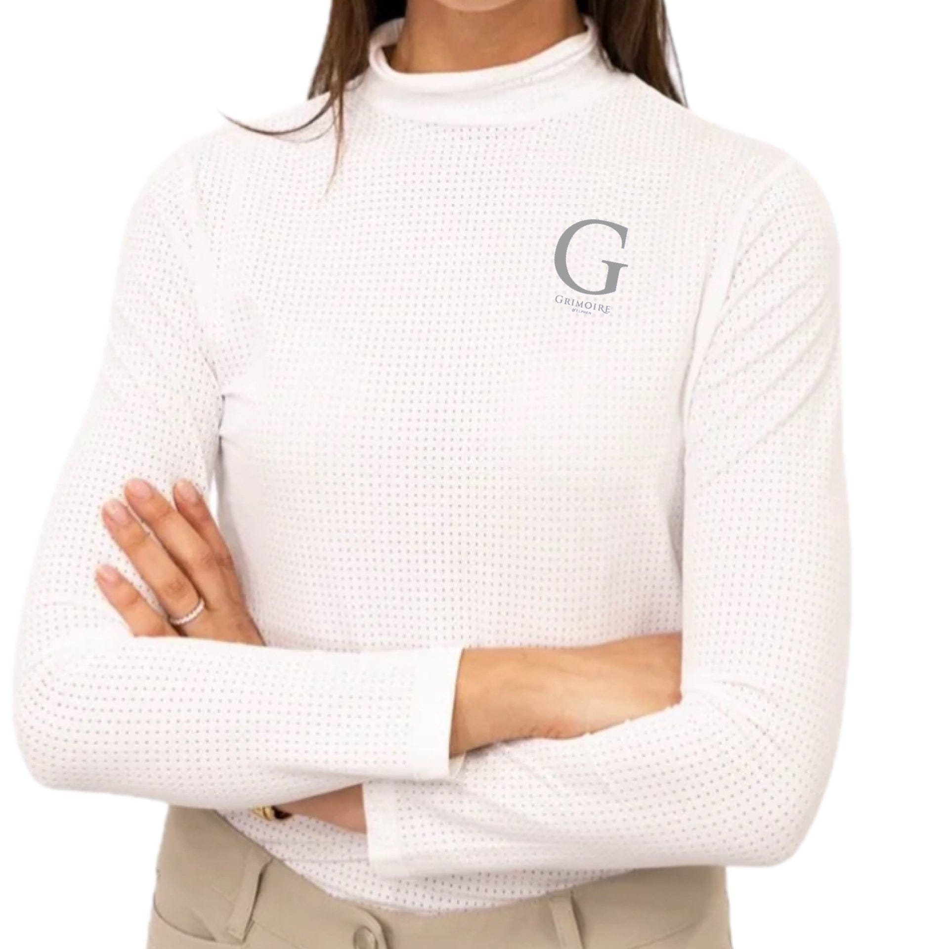 Equestrian Team Apparel Grimoire D'Elphen - Alesia Perforated Shirt equestrian team apparel online tack store mobile tack store custom farm apparel custom show stable clothing equestrian lifestyle horse show clothing riding clothes Grimoire D'Elphen - Alesia Perforated Shirt horses equestrian tack store