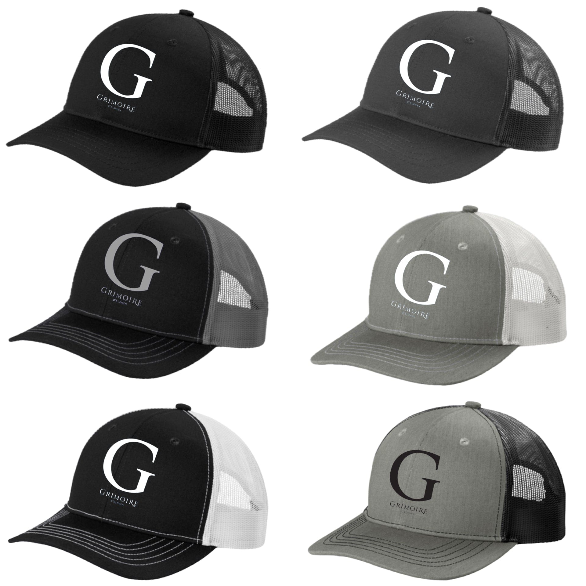 Equestrian Team Apparel Grimoire D'Elphen - Trucker Caps equestrian team apparel online tack store mobile tack store custom farm apparel custom show stable clothing equestrian lifestyle horse show clothing riding clothes Grimoire D'Elphen - Trucker Caps horses equestrian tack store
