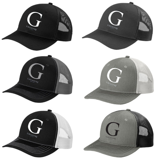 Equestrian Team Apparel Grimoire D'Elphen - Trucker Caps equestrian team apparel online tack store mobile tack store custom farm apparel custom show stable clothing equestrian lifestyle horse show clothing riding clothes Grimoire D'Elphen - Trucker Caps horses equestrian tack store
