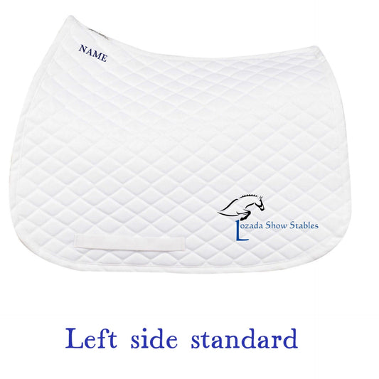 Equestrian Team Apparel Lozada Show Stables- Saddle Pad equestrian team apparel online tack store mobile tack store custom farm apparel custom show stable clothing equestrian lifestyle horse show clothing riding clothes Lozada Show Stables- Saddle Pad horses equestrian tack store