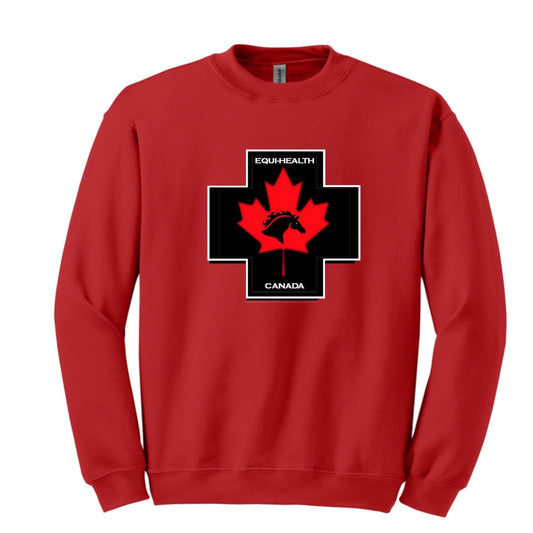 Equestrian Team Apparel Equi-Health Canada Crew Neck Sweatshirts equestrian team apparel online tack store mobile tack store custom farm apparel custom show stable clothing equestrian lifestyle horse show clothing riding clothes horses equestrian tack store