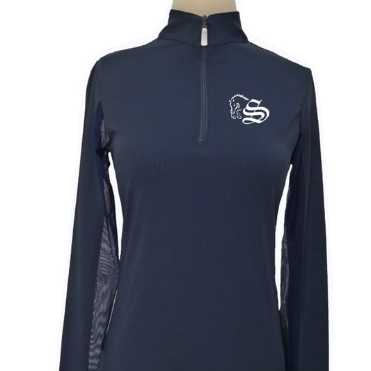 Equestrian Team Apparel Navy / YS Sommerview Farm Sun Shirt equestrian team apparel online tack store mobile tack store custom farm apparel custom show stable clothing equestrian lifestyle horse show clothing riding clothes horses equestrian tack store