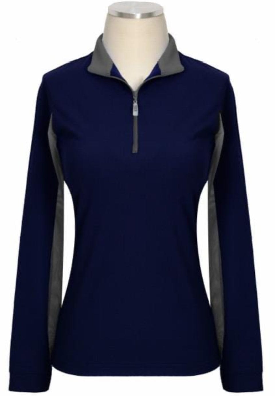 Equestrian Team Apparel Equi-Health Canada Sun Shirts Limited Edition Navy/Grey equestrian team apparel online tack store mobile tack store custom farm apparel custom show stable clothing equestrian lifestyle horse show clothing riding clothes horses equestrian tack store