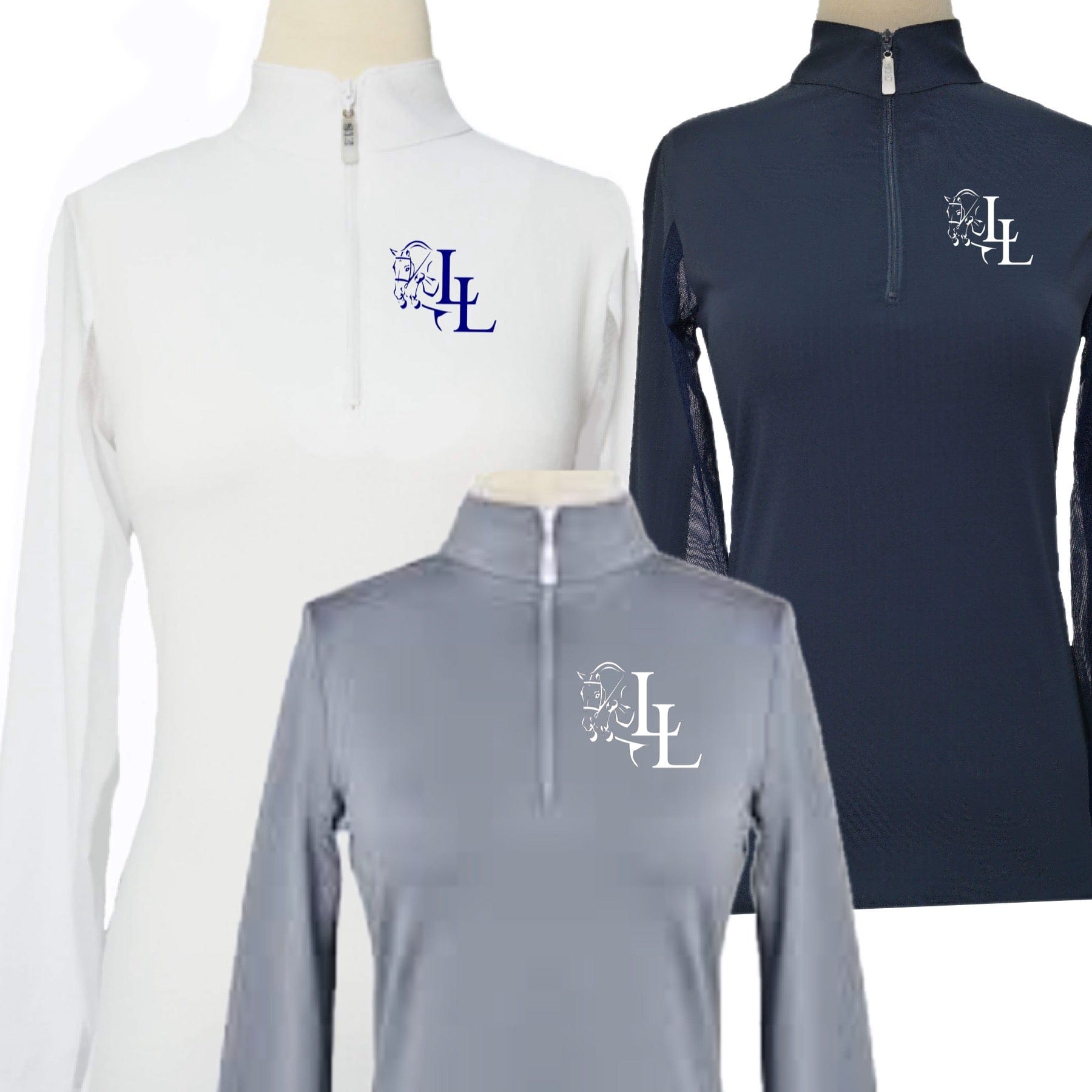 Equestrian Team Apparel Double L Stables Sun Shirt equestrian team apparel online tack store mobile tack store custom farm apparel custom show stable clothing equestrian lifestyle horse show clothing riding clothes horses equestrian tack store