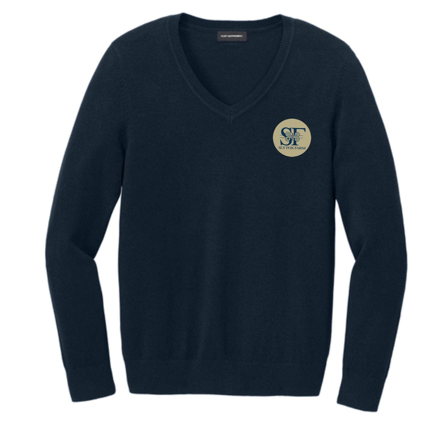 Equestrian Team Apparel XS / M R / Ladies Sly Fox Farm - V Neck Sweaters equestrian team apparel online tack store mobile tack store custom farm apparel custom show stable clothing equestrian lifestyle horse show clothing riding clothes Sly Fox Farm - V Neck Sweaters horses equestrian tack store