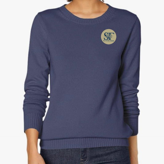 Equestrian Team Apparel XS / M R / Ladies Sly Fox Farm - Crew Neck Sweaters equestrian team apparel online tack store mobile tack store custom farm apparel custom show stable clothing equestrian lifestyle horse show clothing riding clothes Sly Fox Farm - Crew Neck Sweaters horses equestrian tack store