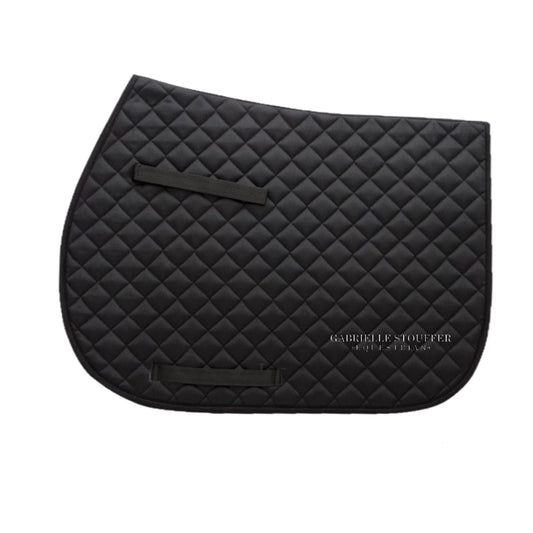 Equestrian Team Apparel Black Gabrielle Stouffer Equestrian - Saddle Pads equestrian team apparel online tack store mobile tack store custom farm apparel custom show stable clothing equestrian lifestyle horse show clothing riding clothes Gabrielle Stouffer Equestrian - Saddle Pads horses equestrian tack store