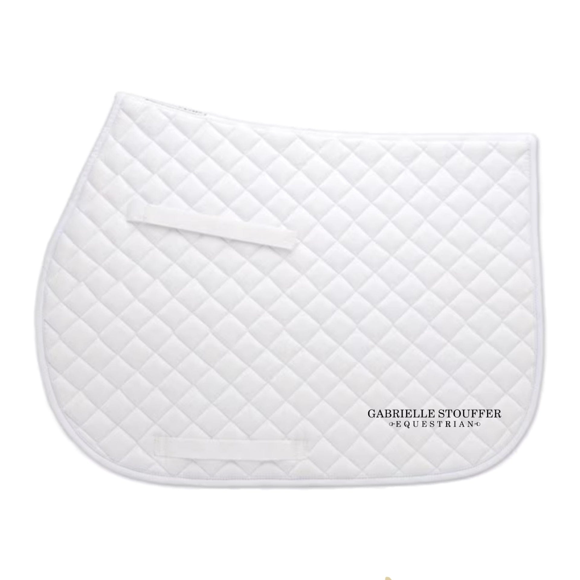 Equestrian Team Apparel White Gabrielle Stouffer Equestrian - Saddle Pads equestrian team apparel online tack store mobile tack store custom farm apparel custom show stable clothing equestrian lifestyle horse show clothing riding clothes Gabrielle Stouffer Equestrian - Saddle Pads horses equestrian tack store