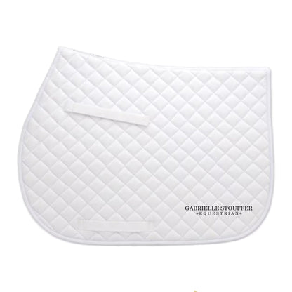 Equestrian Team Apparel White Gabrielle Stouffer Equestrian - Saddle Pads equestrian team apparel online tack store mobile tack store custom farm apparel custom show stable clothing equestrian lifestyle horse show clothing riding clothes Gabrielle Stouffer Equestrian - Saddle Pads horses equestrian tack store