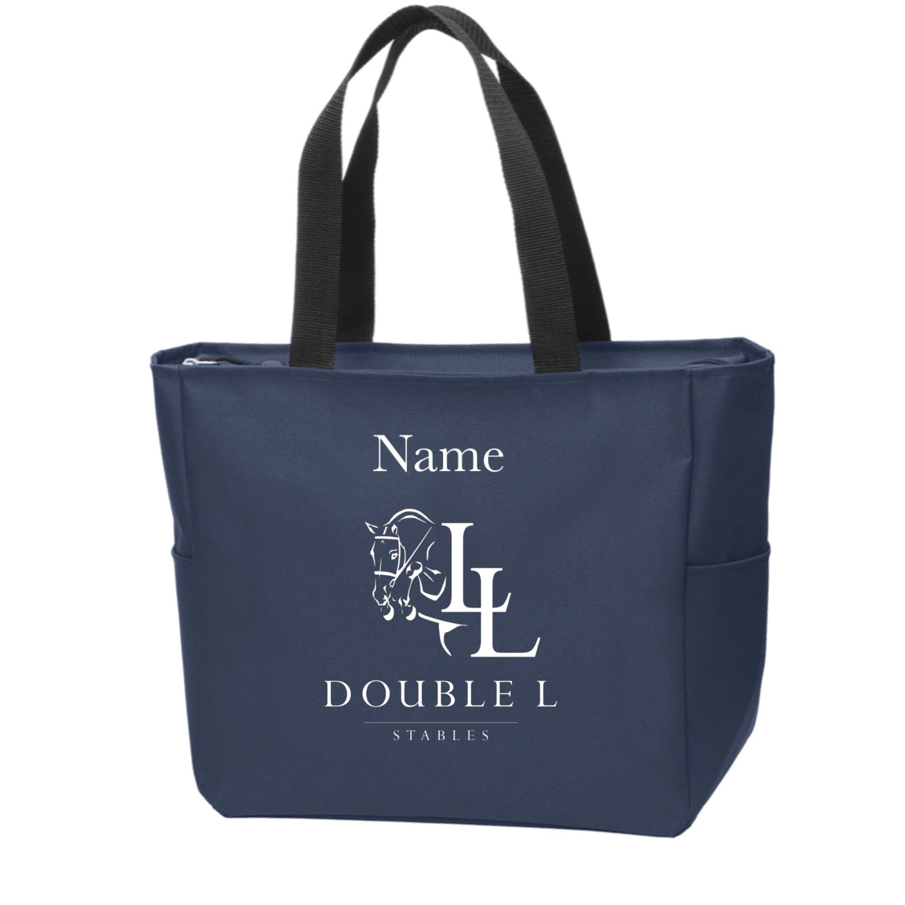 Equestrian Team Apparel Double L Stables Tote Bag equestrian team apparel online tack store mobile tack store custom farm apparel custom show stable clothing equestrian lifestyle horse show clothing riding clothes horses equestrian tack store