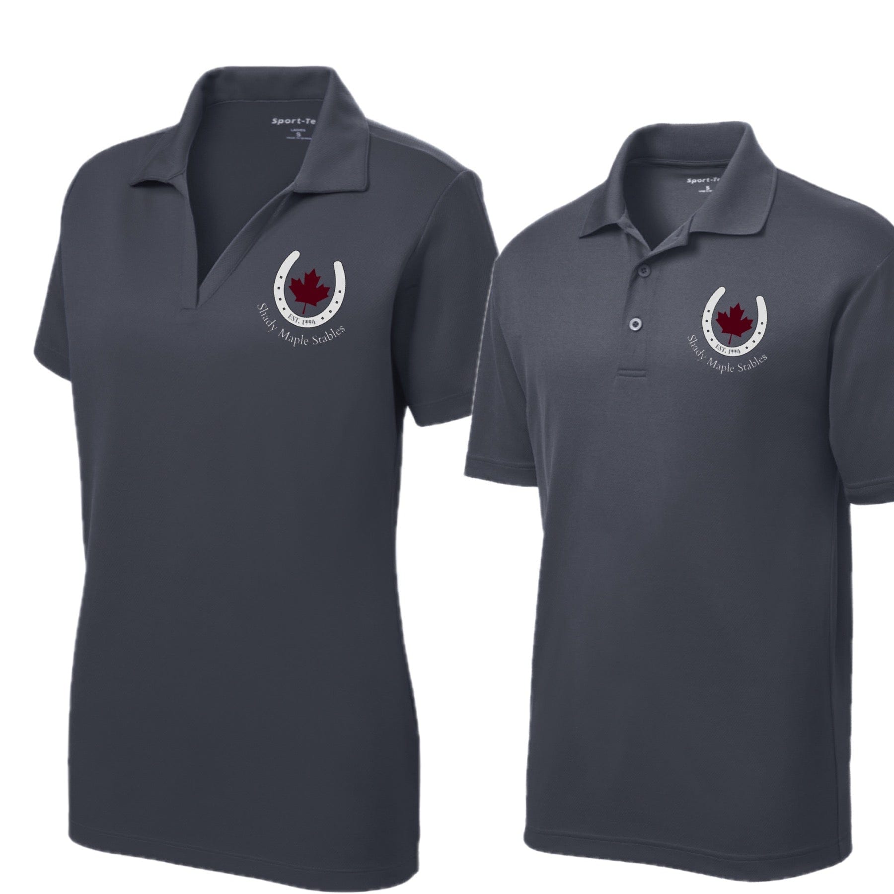 Equestrian Team Apparel Shady Maple Stables Polo Shirt equestrian team apparel online tack store mobile tack store custom farm apparel custom show stable clothing equestrian lifestyle horse show clothing riding clothes horses equestrian tack store