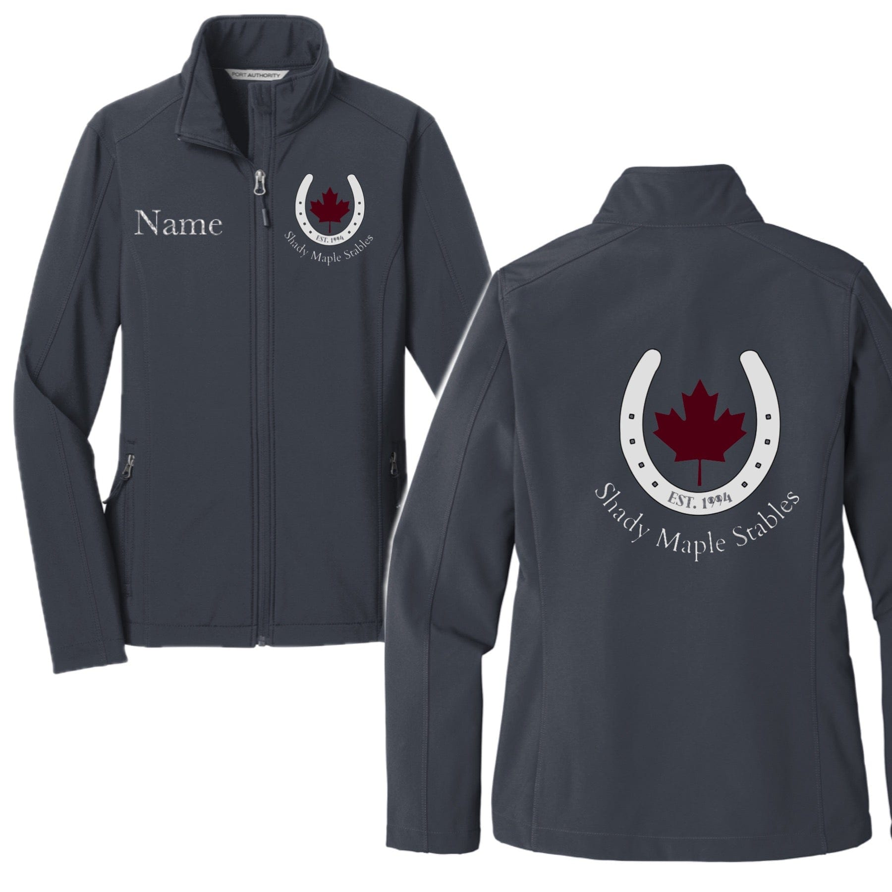 Equestrian Team Apparel Shady Maple Stables Shell Jacket equestrian team apparel online tack store mobile tack store custom farm apparel custom show stable clothing equestrian lifestyle horse show clothing riding clothes horses equestrian tack store