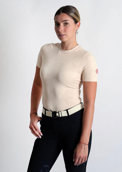 EquestrianClub Training Shirt XS / Latte EquestrianClub- Star Tee equestrian team apparel online tack store mobile tack store custom farm apparel custom show stable clothing equestrian lifestyle horse show clothing riding clothes EquestrianClub- Star Tee horses equestrian tack store