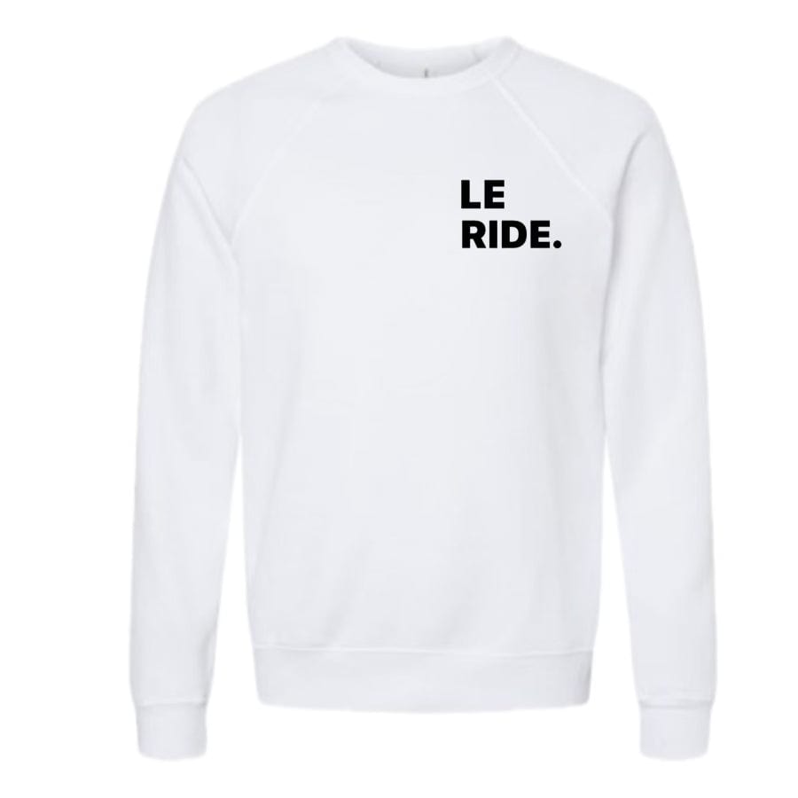 Equestrian Team Apparel Women's Sweat Shirt S Le Ride. Sweatshirt White equestrian team apparel online tack store mobile tack store custom farm apparel custom show stable clothing equestrian lifestyle horse show clothing riding clothes horses equestrian tack store