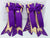 PonyTail Bows 3" Tails PonyTail Bows- Gold/Purple Passion Bits equestrian team apparel online tack store mobile tack store custom farm apparel custom show stable clothing equestrian lifestyle horse show clothing riding clothes PonyTail Bows | Equestrian Hair Accessories horses equestrian tack store