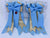 PonyTail Bows 3" Tails PonyTail Bows- Baby Blue/Gold Bits equestrian team apparel online tack store mobile tack store custom farm apparel custom show stable clothing equestrian lifestyle horse show clothing riding clothes PonyTail Bows | Equestrian Hair Accessories horses equestrian tack store