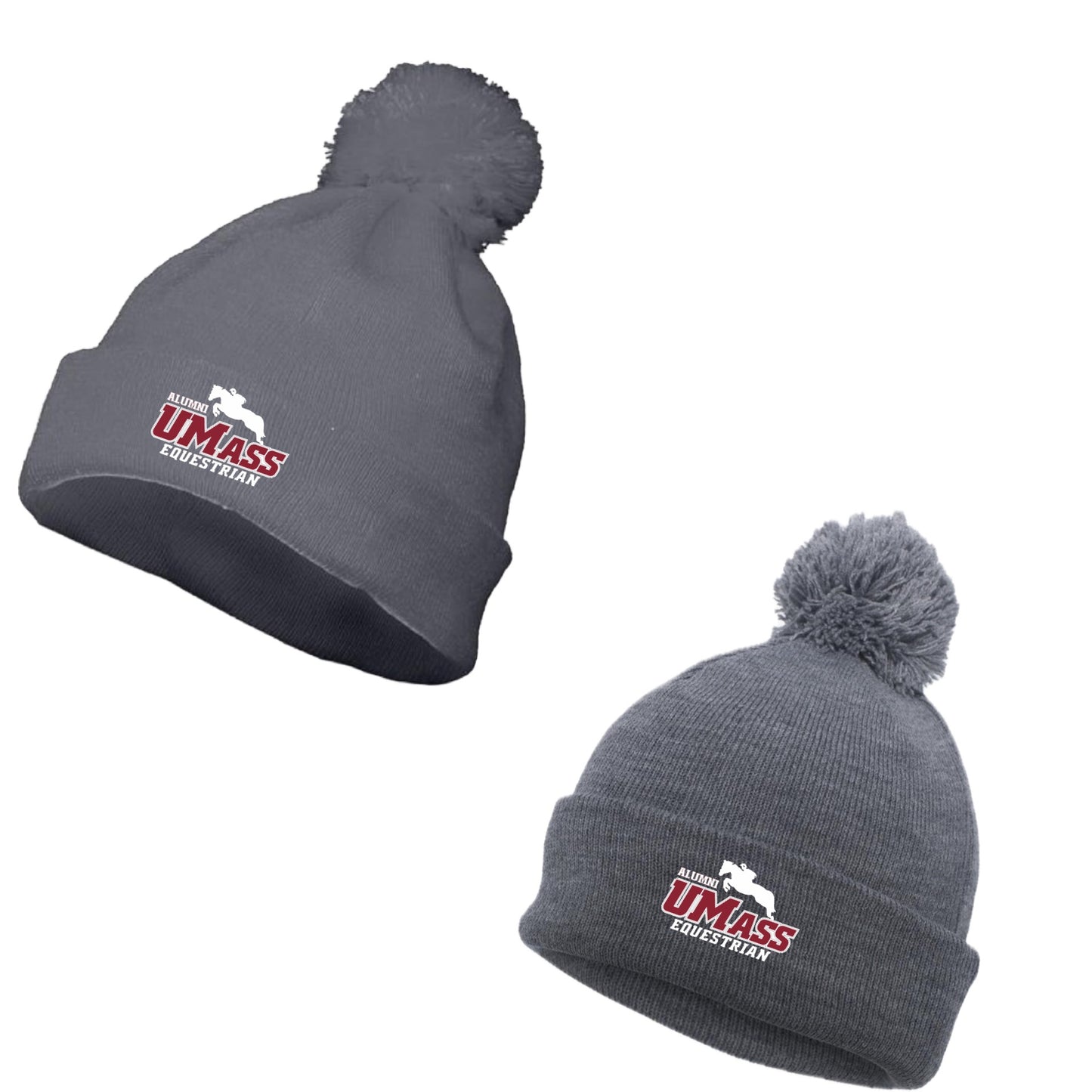 U Mass Alumni Equestrian Team- Pom Pom Beanie