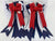 PonyTail Bows 3" Tails PonyTail Bows- Red/White/Blue Sparkle equestrian team apparel online tack store mobile tack store custom farm apparel custom show stable clothing equestrian lifestyle horse show clothing riding clothes PonyTail Bows | Equestrian Hair Accessories horses equestrian tack store