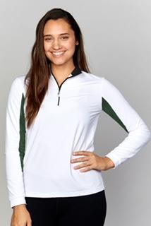 EIS Custom Team Shirts White/Hunter Green EIS- Sunshirts XS equestrian team apparel online tack store mobile tack store custom farm apparel custom show stable clothing equestrian lifestyle horse show clothing riding clothes horses equestrian tack store