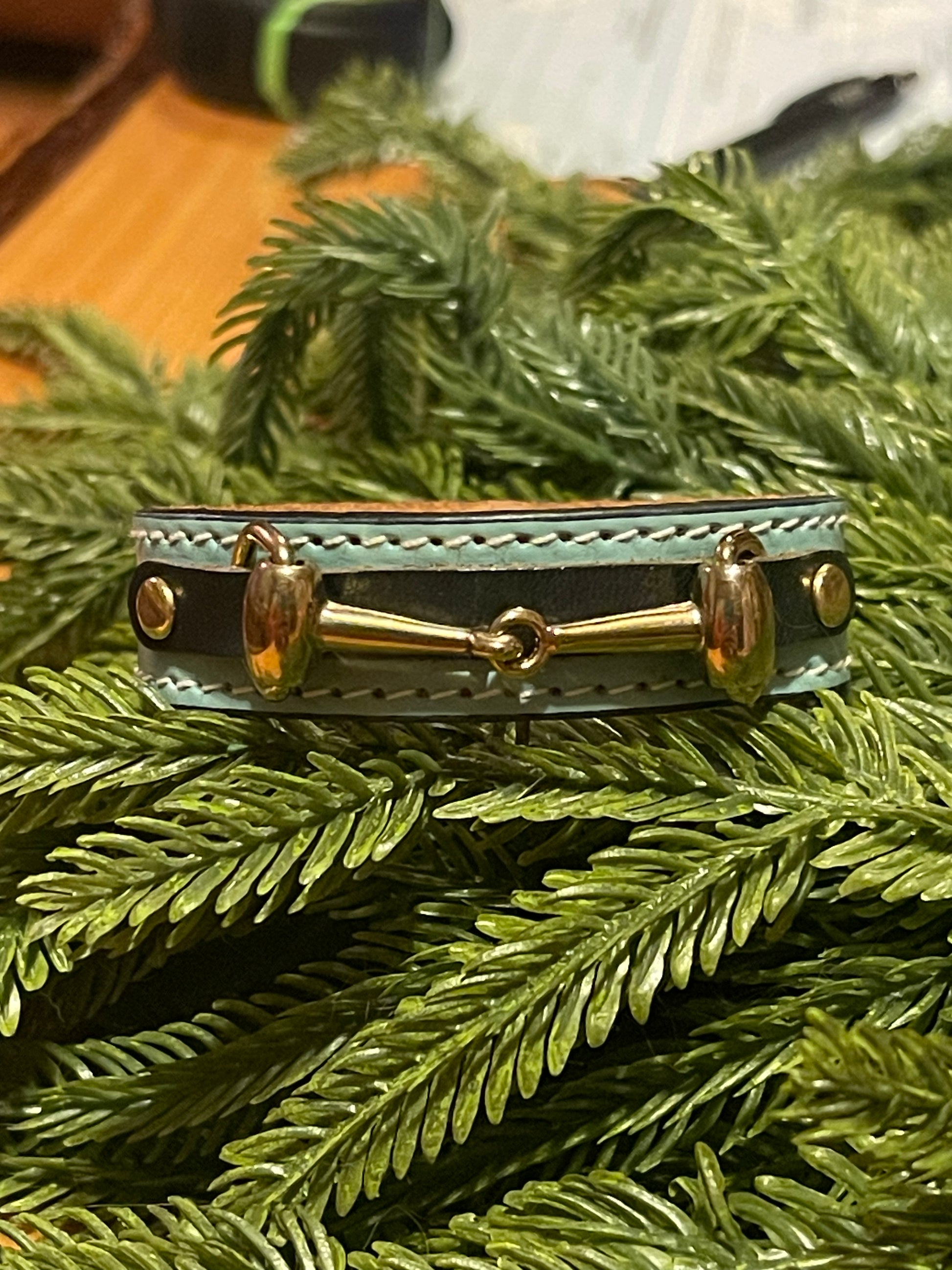 LILO Accessory Silver Bit / Baby Blue Lilo- Bracelet (Bit Snap) equestrian team apparel online tack store mobile tack store custom farm apparel custom show stable clothing equestrian lifestyle horse show clothing riding clothes Lilo- Bracelet (Bit Snap) horses equestrian tack store