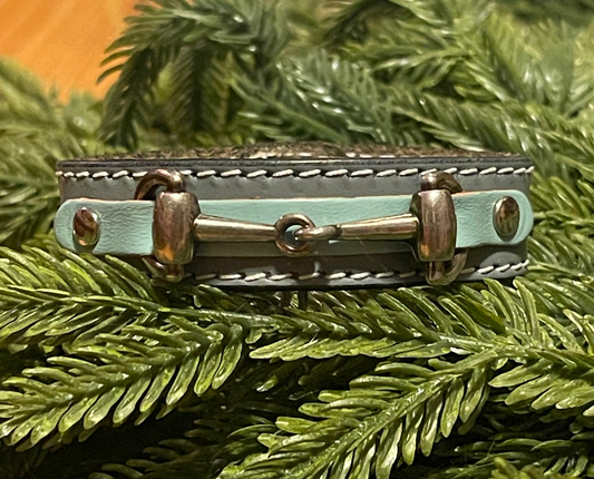 LILO Accessory Gold Bit / Teal Lilo- Bracelet (Bit Snap) equestrian team apparel online tack store mobile tack store custom farm apparel custom show stable clothing equestrian lifestyle horse show clothing riding clothes Lilo- Bracelet (Bit Snap) horses equestrian tack store
