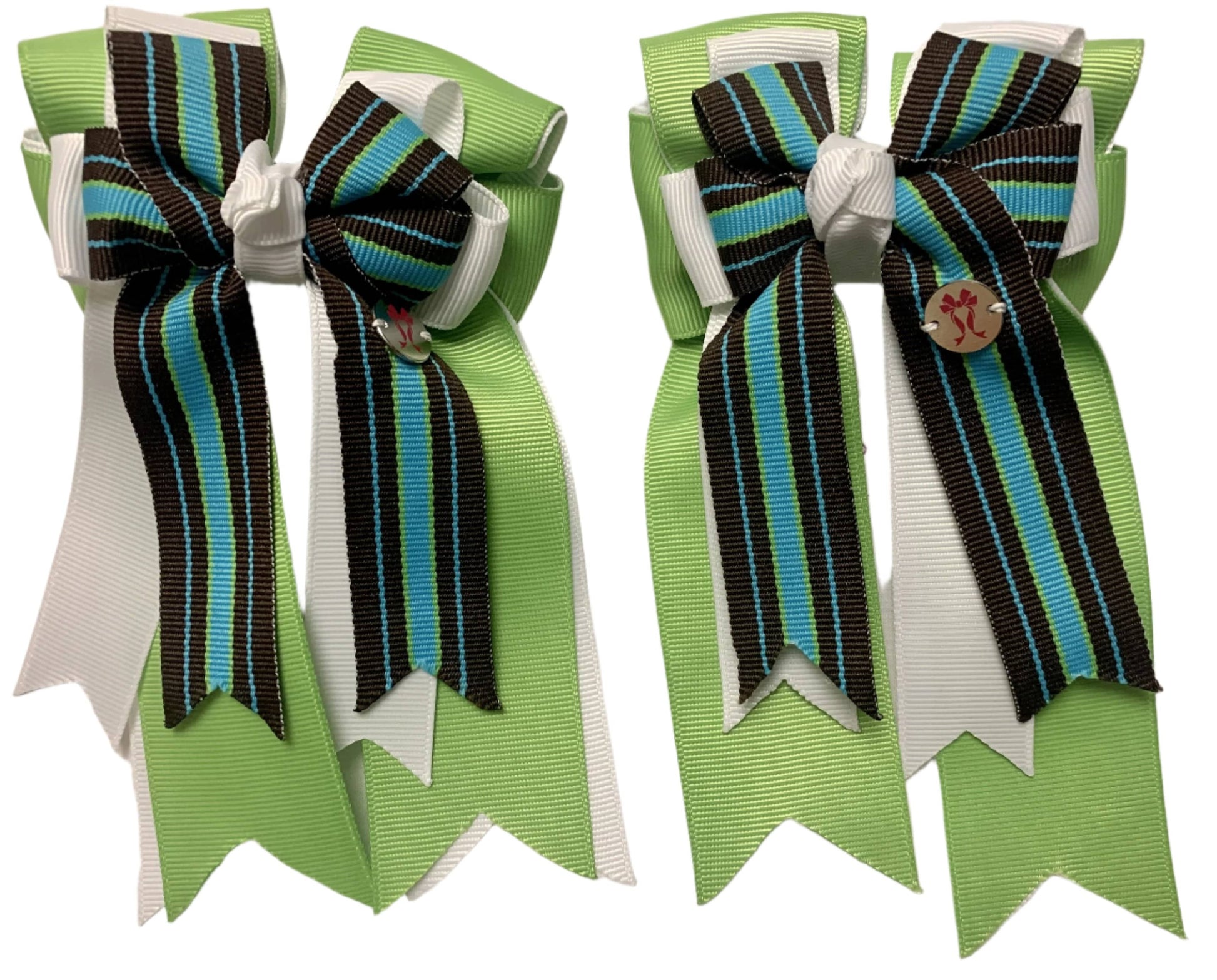Ponytail Bows Online 3" Tails PonyTail Bows- Tiffany (Lime) equestrian team apparel online tack store mobile tack store custom farm apparel custom show stable clothing equestrian lifestyle horse show clothing riding clothes PonyTail Bows- Tiffany (Lime) horses equestrian tack store