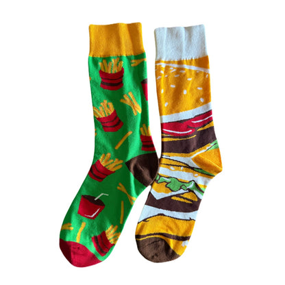 Barn Babe Equestrian Burger/Fries Happy Socks equestrian team apparel online tack store mobile tack store custom farm apparel custom show stable clothing equestrian lifestyle horse show clothing riding clothes Happy Socks horses equestrian tack store
