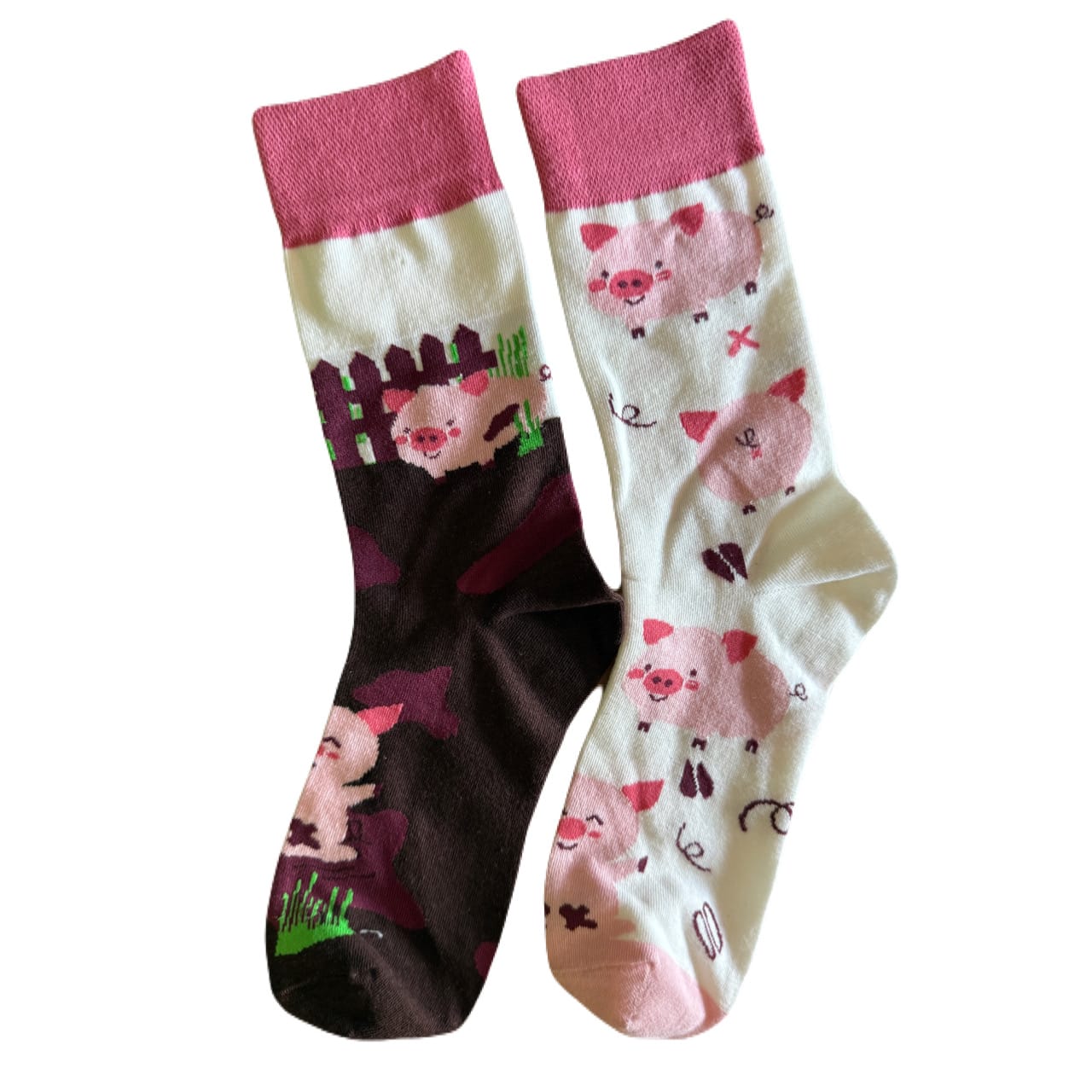 Barn Babe Equestrian Piggy Happy Socks equestrian team apparel online tack store mobile tack store custom farm apparel custom show stable clothing equestrian lifestyle horse show clothing riding clothes Happy Socks horses equestrian tack store
