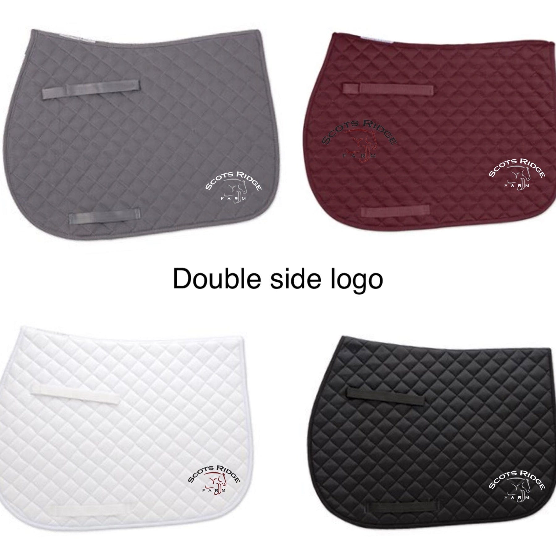 Equestrian Team Apparel Scots Ridge- Saddle Pad equestrian team apparel online tack store mobile tack store custom farm apparel custom show stable clothing equestrian lifestyle horse show clothing riding clothes horses equestrian tack store